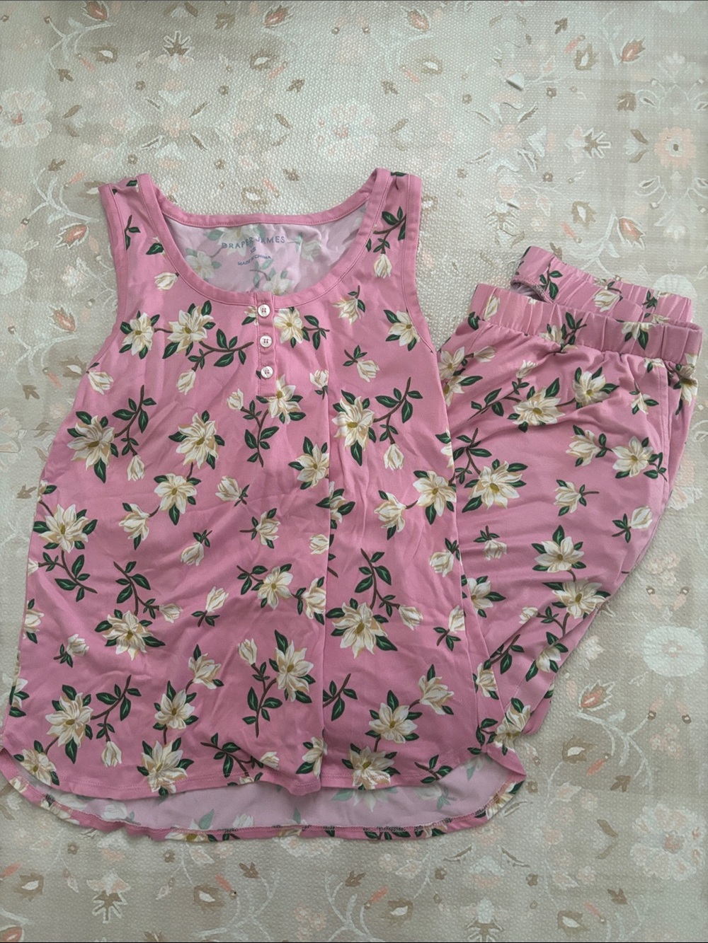 Draper James women’s xs pink floral pajamas